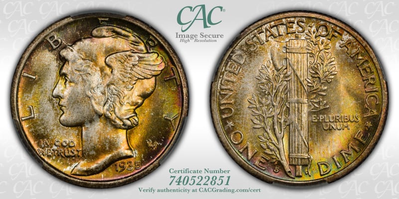 CAC Grading Coin Image Secure