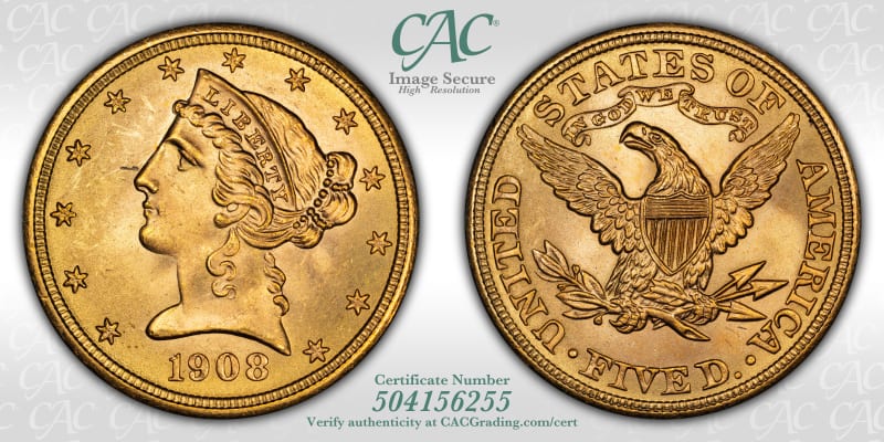 CAC Grading Coin Image Secure