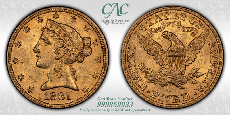 CAC Grading Coin Image Secure