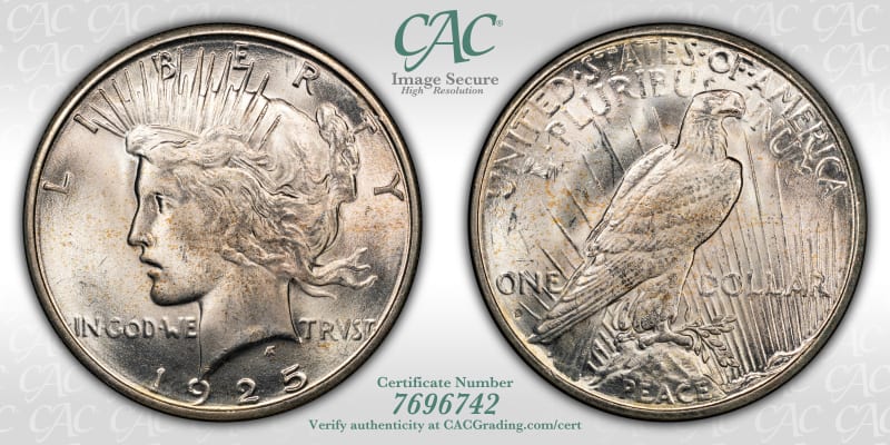 CAC Grading Coin Image Secure