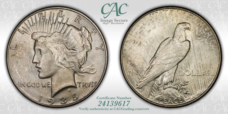 CAC Grading Coin Image Secure