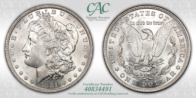 CAC Grading Coin Image Secure