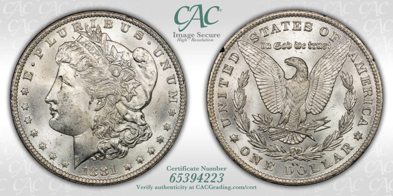 CAC Grading Coin Image Secure