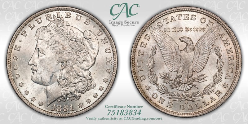 CAC Grading Coin Image Secure
