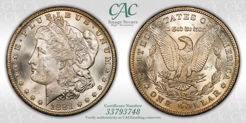 CAC Grading Coin Image Secure