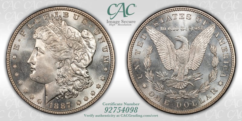 CAC Grading Coin Image Secure
