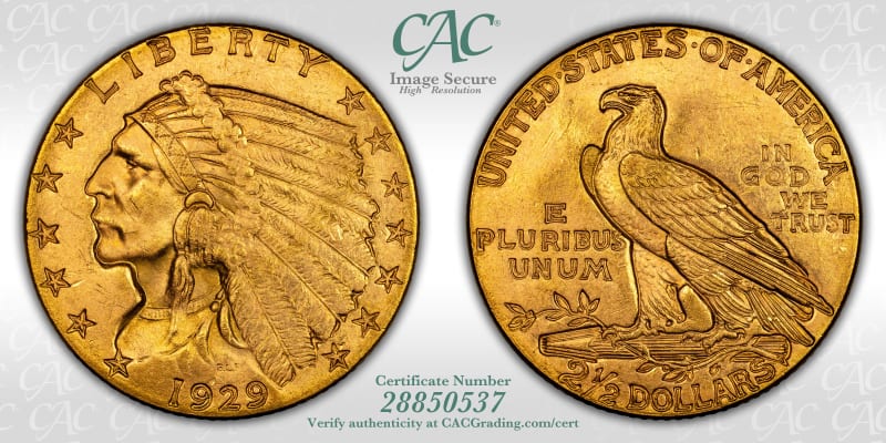 CAC Grading Coin Image Secure