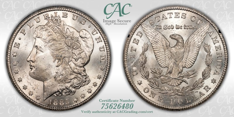 CAC Grading Coin Image Secure
