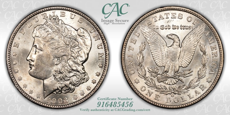 CAC Grading Coin Image Secure