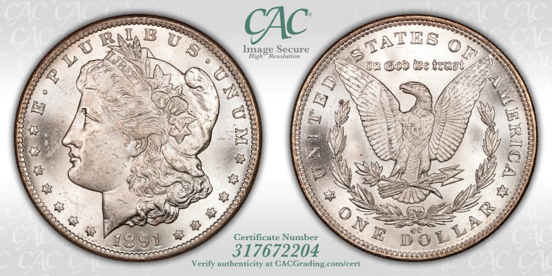 CAC Grading Coin Image Secure