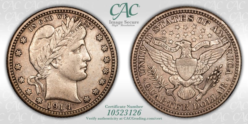 CAC Grading Coin Image Secure