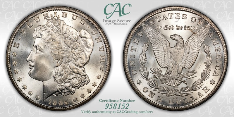 CAC Grading Coin Image Secure