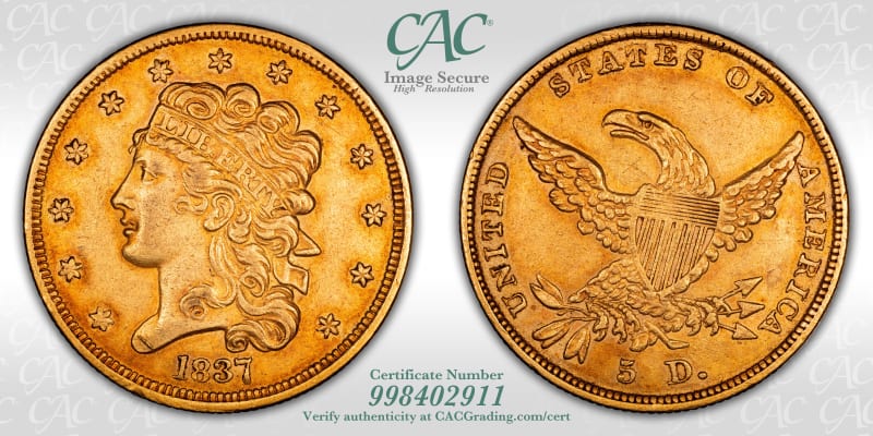 CAC Grading Coin Image Secure