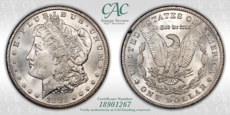 CAC Grading Coin Image Secure