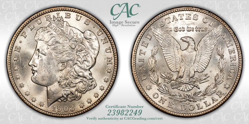 CAC Grading Coin Image Secure