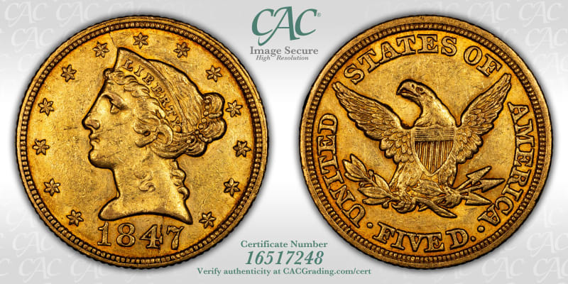 CAC Grading Coin Image Secure