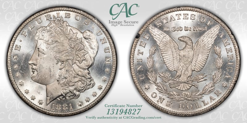 CAC Grading Coin Image Secure