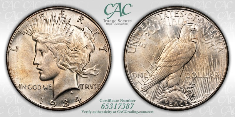 CAC Grading Coin Image Secure