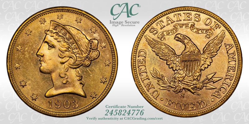 CAC Grading Coin Image Secure