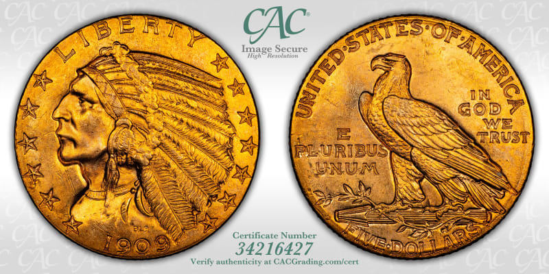 CAC Grading Coin Image Secure