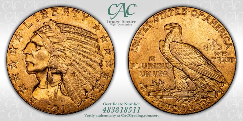 CAC Grading Coin Image Secure