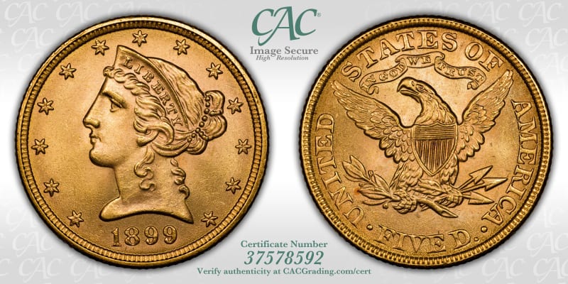 CAC Grading Coin Image Secure