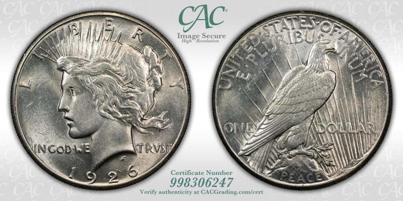 CAC Grading Coin Image Secure
