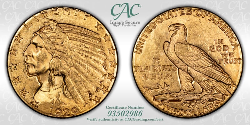 CAC Grading Coin Image Secure