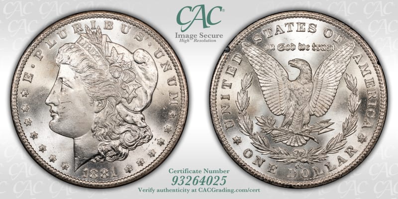CAC Grading Coin Image Secure