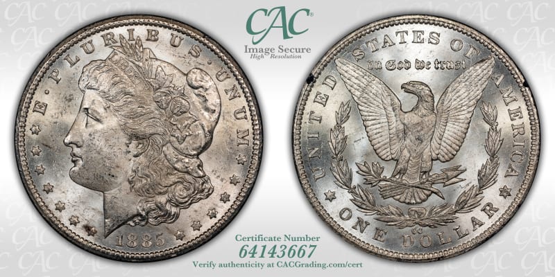 CAC Grading Coin Image Secure