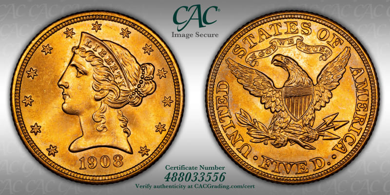 CAC Grading Coin Image Secure