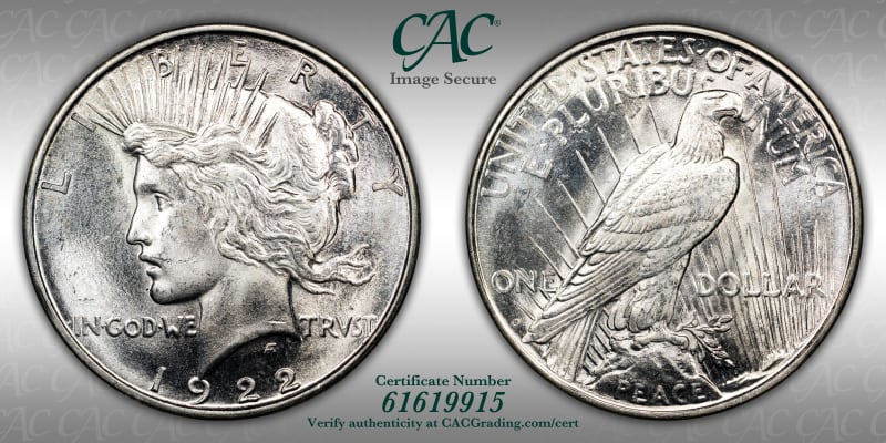 CAC Grading Coin Image Secure
