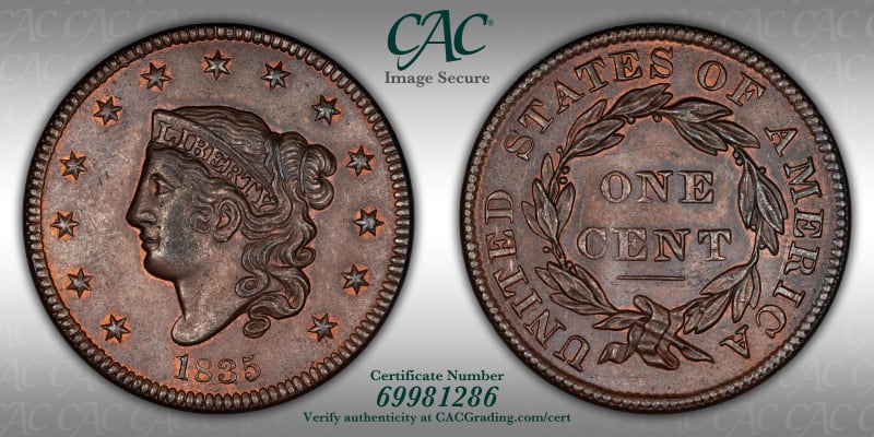 CAC Grading Coin Image Secure