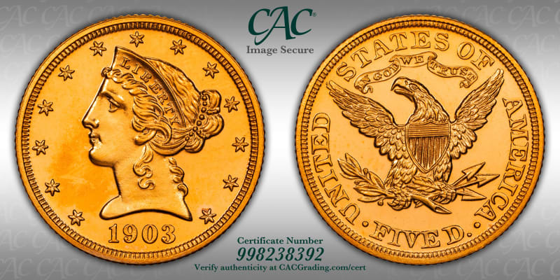 CAC Grading Coin Image Secure