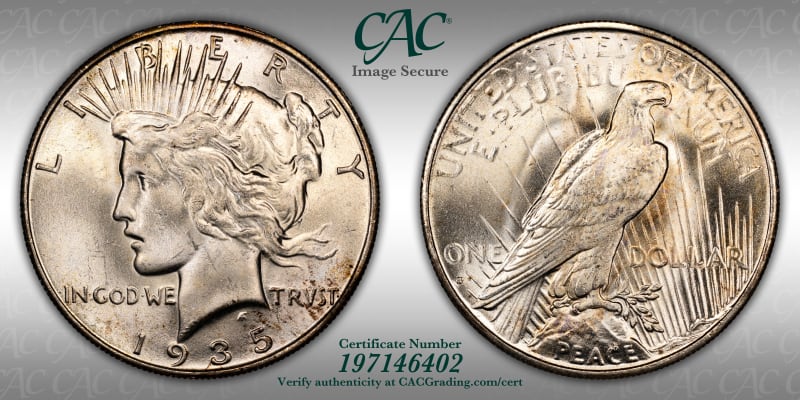 CAC Grading Coin Image Secure