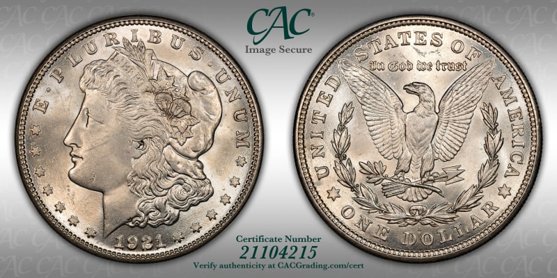 CAC Grading Coin Image Secure
