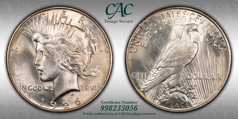 CAC Grading Coin Image Secure