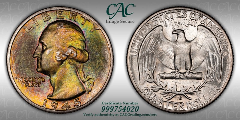 CAC Grading Coin Image Secure