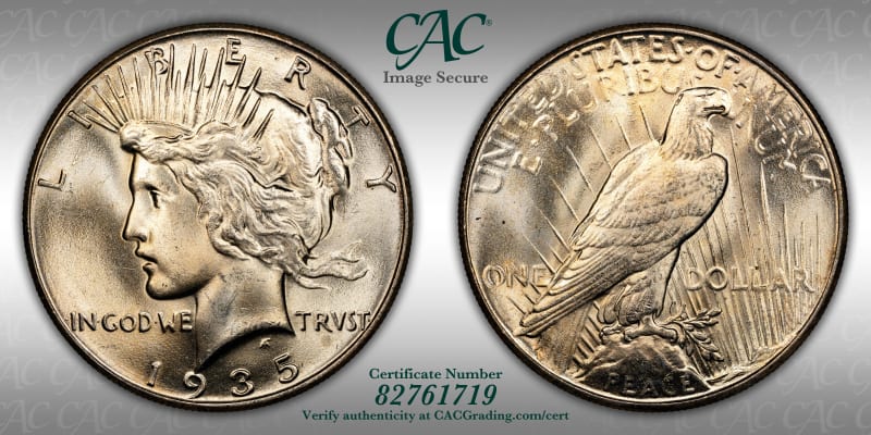 CAC Grading Coin Image Secure