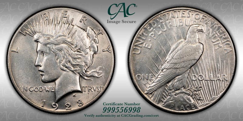 CAC Grading Coin Image Secure