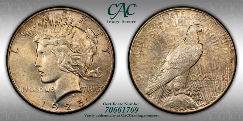 CAC Grading Coin Image Secure