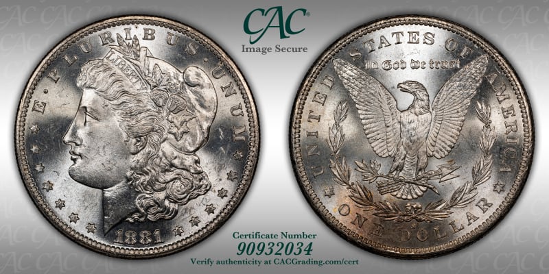 CAC Grading Coin Image Secure