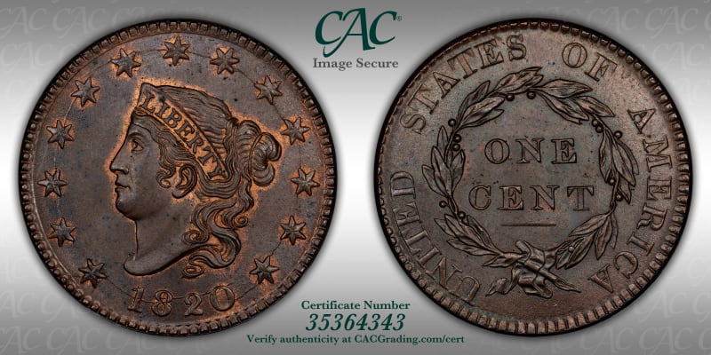 CAC Grading Coin Image Secure