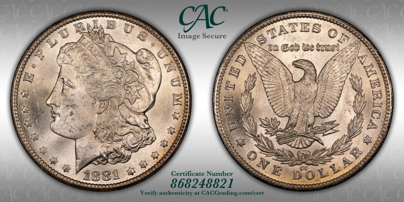 CAC Grading Coin Image Secure