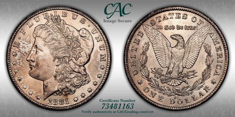 CAC Grading Coin Image Secure