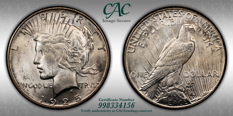 CAC Grading Coin Image Secure