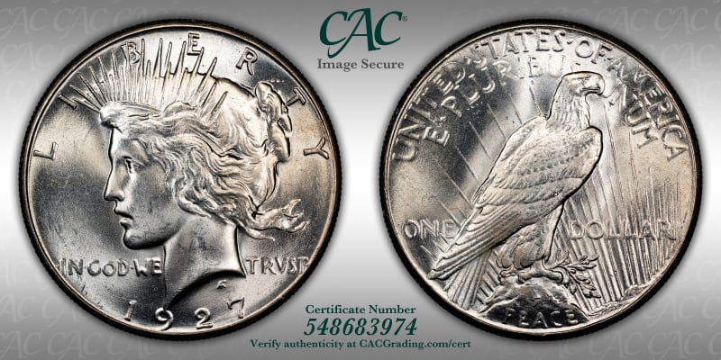 CAC Grading Coin Image Secure