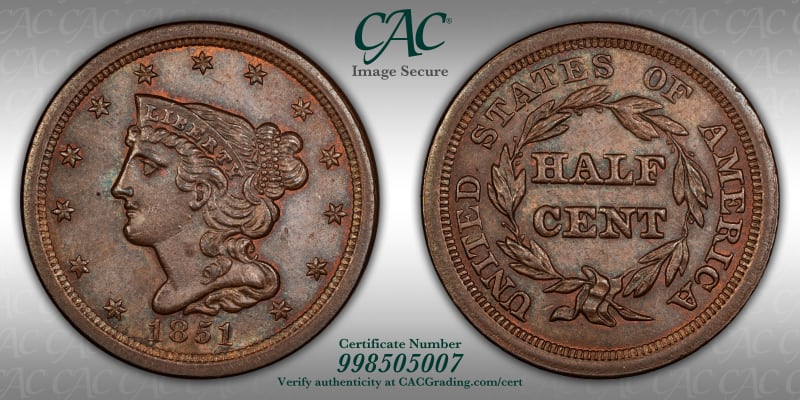 CAC Grading Coin Image Secure