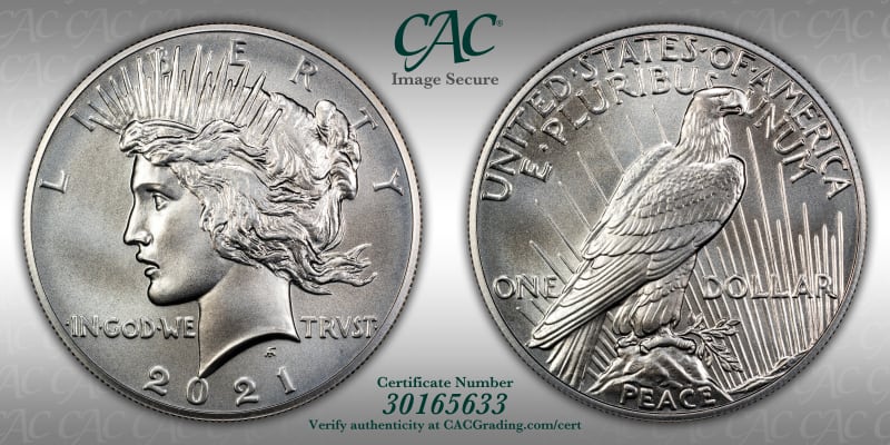 CAC Grading Coin Image Secure
