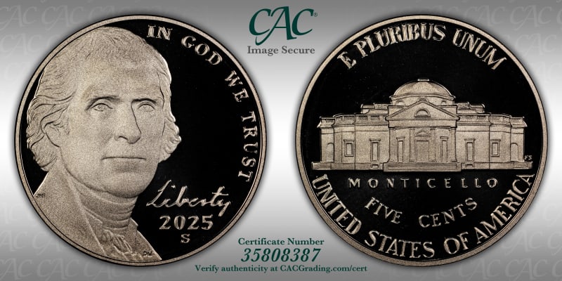 CAC Grading Coin Image Secure